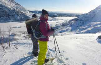 Sortie en raquettes à neige dans les Lofoten