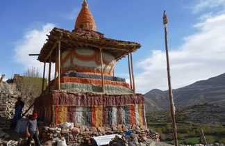 Stupa coloré du Haut Mustang