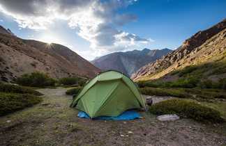 Tente au Zanskar, Ladakh, Inde Himalayenne