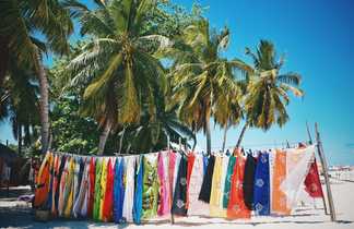 Tissus colorés de Madagasar