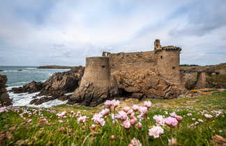 Vieux château sur l'île d'Yeu en Bretagne