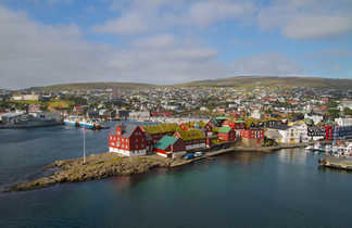Ville de Torshavn aux îles Féroé