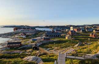 Ville d'Ilulissat au Groenland dans l'Arctique