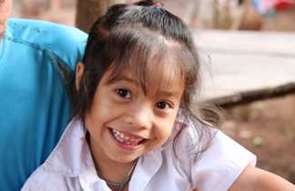 visage d'enfant au Cambodge