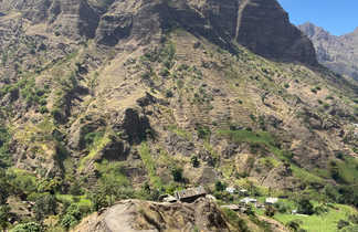 vue depuis la randonnée de Santo Antao au Cap Vert