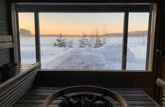 Sauna en Finlande l'hiver, Laponie