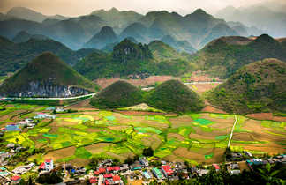 Vue sur la région de Ha Giang