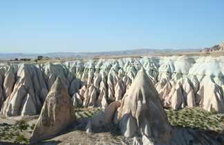 Vue sur les cheminées de fées en Cappadoce en Turquie