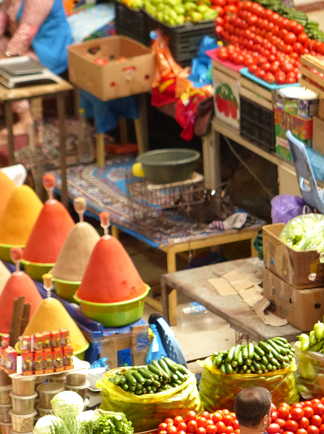 Au marché coloré de Pendjikent