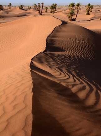 Crête de dune effilée, Maroc