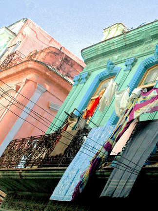 façades colorées à Cuba