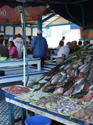 Marché aux poissons Essaouira Maroc