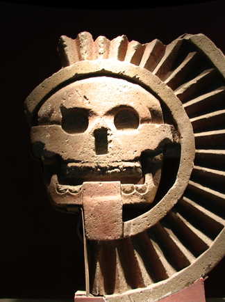 Œuvre d'art Disk of Mictlāntēcutli du musée de Mexico au Mexique