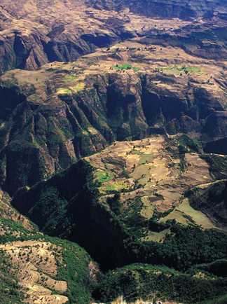 Paysages du parc national du Simien en Ethiopie
