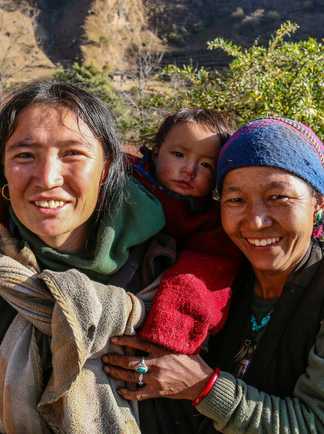 Rencontre avec la population locale au Népal