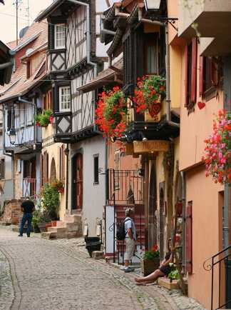 Rue du village d'Eguisheim