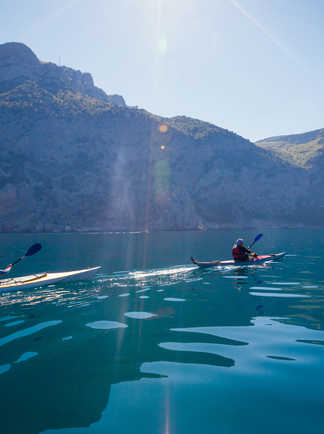 Sortie en kayak sur l'Adriatique, Croatie
