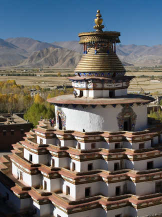Stupa à Gyantse au Tibet