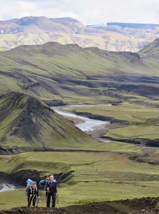 Trek dans la réserve de Fjallabak en Islande