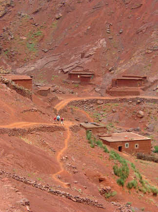 Vallée rouge, Toubkal, Maroc