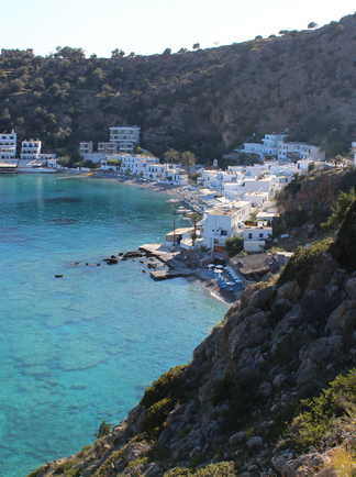 Village de Loutro en Crète