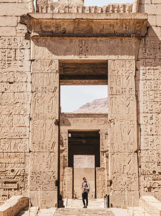 Visite d'un temple égyptien