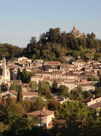 Vue sur le village de Forcalquier, Alpes de Hautes Provence
