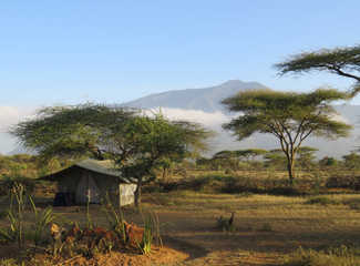 Bivouac au cœur de la savane en Tanzanie