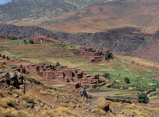 Village de Megdaz, vallée de la Tessaout, Atlas Maroc