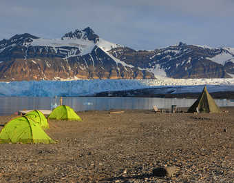 Camp au glacier Svéa, Svalbard © Camp au glacier Svéa, Svalbard