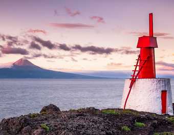 Coucher du soleil sur Pico aux Açores