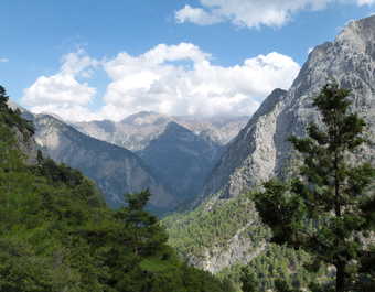 Crète gorges de Samaria en hauteur