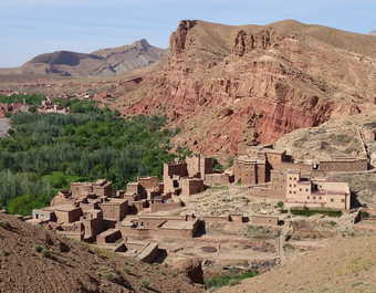 La vallée du M'Goun au sud de Bou Taghrar - © Vallée du M'Goun Bou Taghrar Atlas Maroc