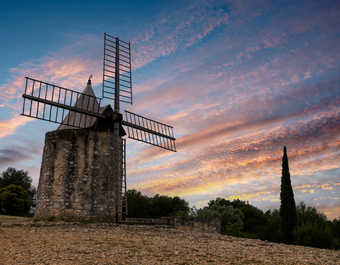 Le moulin de Daudet à Fontvieille, Provence