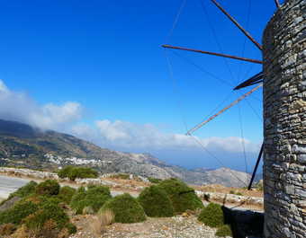 Naxos, les moulins à vent