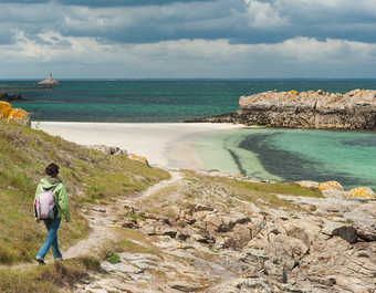 Randonnée sur l'île Saint Nicolas, archipel des Glenan, Bretagne
