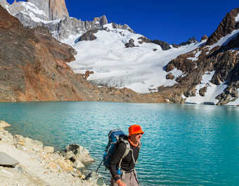 Randonneur en Patagonie