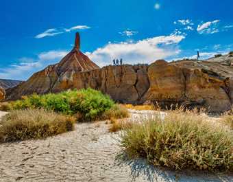 Randonneurs dans le désert des Bardenas Reales - © Randonneurs dans le désert des Bardenas Reales