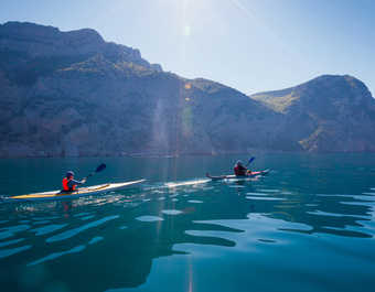 Sortie en kayak sur l'Adriatique, Croatie