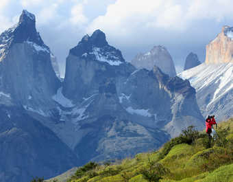 Superbe point de vue lors d'une randonnée dans le parc national Torres del Paine