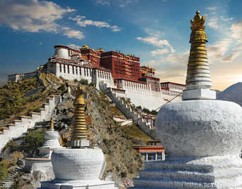 Temple au Tibet