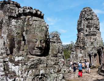 Temple du Bayon, Angkor, Cambodge