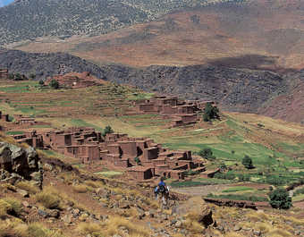 Village de Megdaz, vallée de la Tessaout, Atlas Maroc