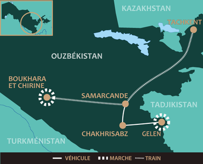 Carte AOUZSLO en Ouzbékistan