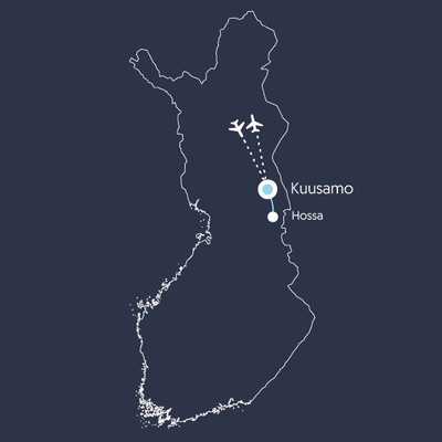 Carte Circuit Hossa Finlande