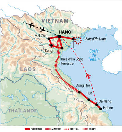 Carte circuit Vietnam