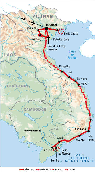 Carte circuit Vietnam