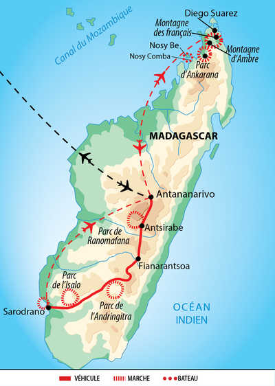 Carte de circuit à Madagascar