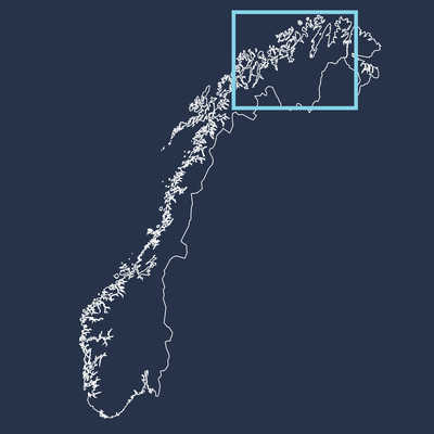 Carte de la Norvège du Nord