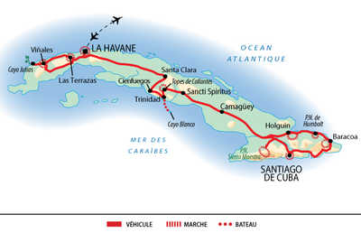 Carte de l'intégral de Cuba